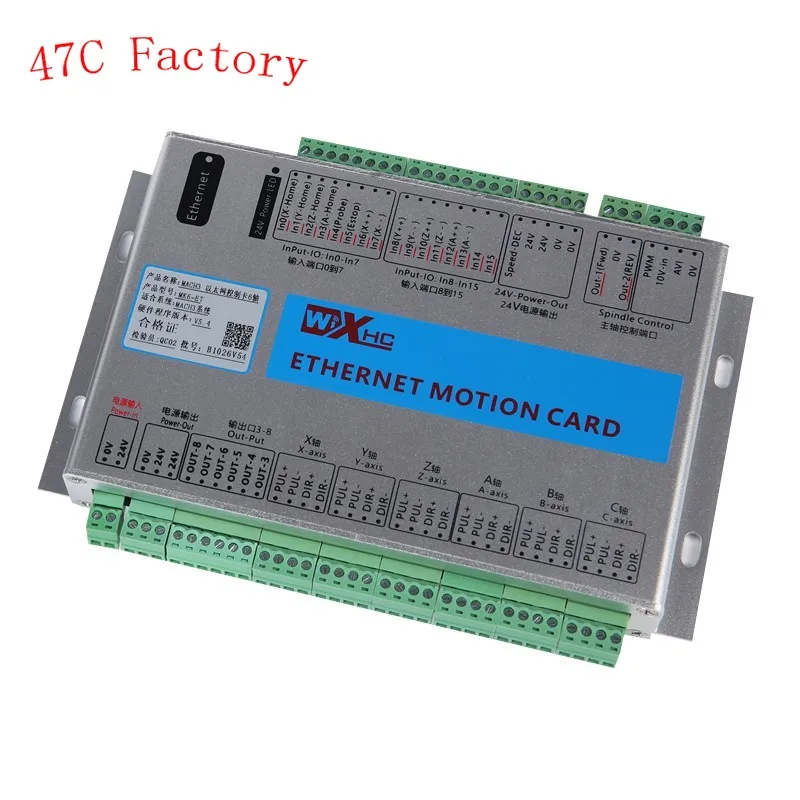 

Original XHC MK3 3axis CNC Mach3 Ethernet Motion Control Card Breakout Board 2MHz Support Win7