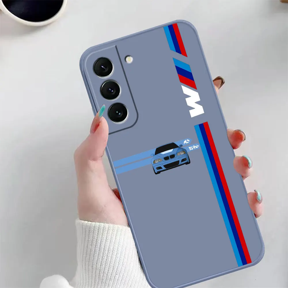 Case For Samsung Galaxy S23 S22 S21 S20 FE S11 S11E S10 S10E S30 Ultra Plus 4G 5G Case Funda Cqoue Shell Luxury M-BMW Sports Car