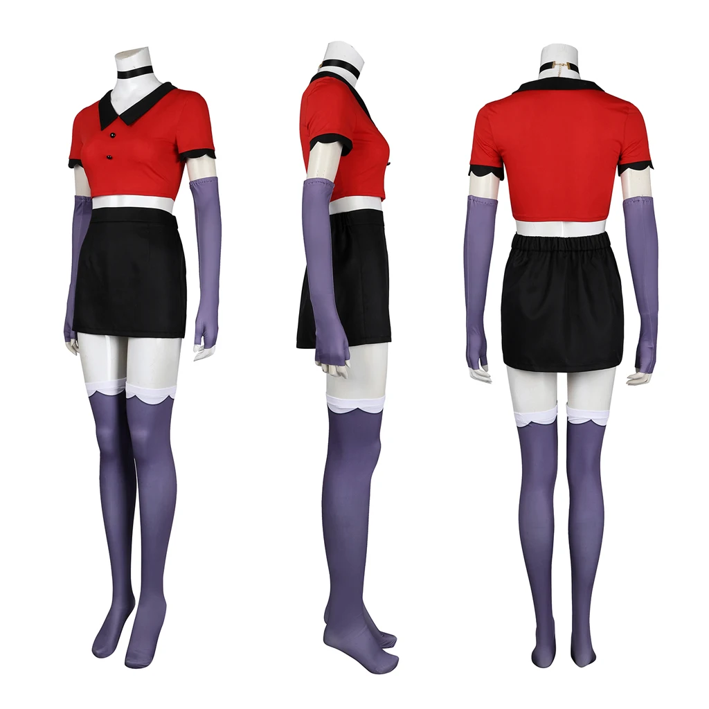 Костюм Аластора для косплея Чарли красный пиджак брюки костюм вагги полный