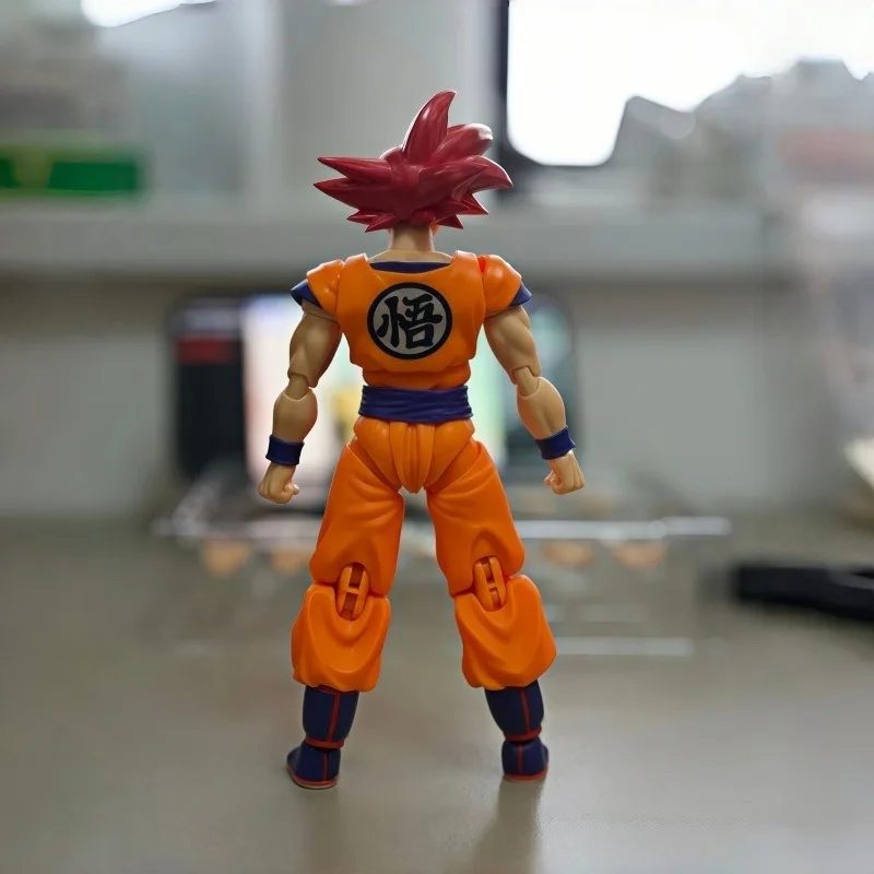 Фото Оригинальная коллекционная подвижная фигурка Bandai S.H.Figuarts Dragon Ball Super Super Saiyan God Son Goku в оригинальной коробке №4