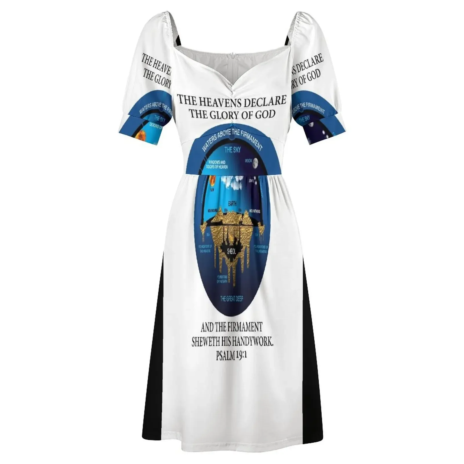 Древняя ивритская концепция космологии Psalm 19:1 Версия KJV Платье без рукавов