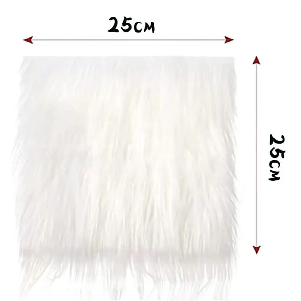 Artificial Faux Fur Patch Fabric Plush Materials Soft Sewing Garment Patches Patchwork DIY Crafts Handmade Costume Decoration images - 6