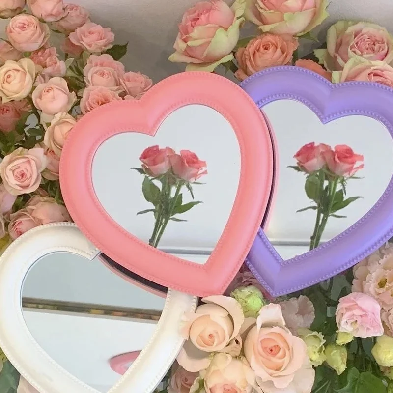 

Cosmetic Mirror Decorative Mirror Girl Heart Student Dormitory Mirror Home Decor Living Room Decoration Wall Decor