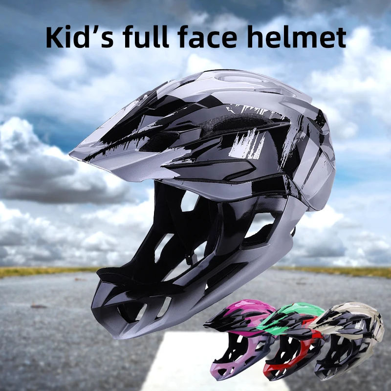 

Шлем велосипедный детский со съемным шлемом, на все лицо, для скутеров, гоночных велосипедов