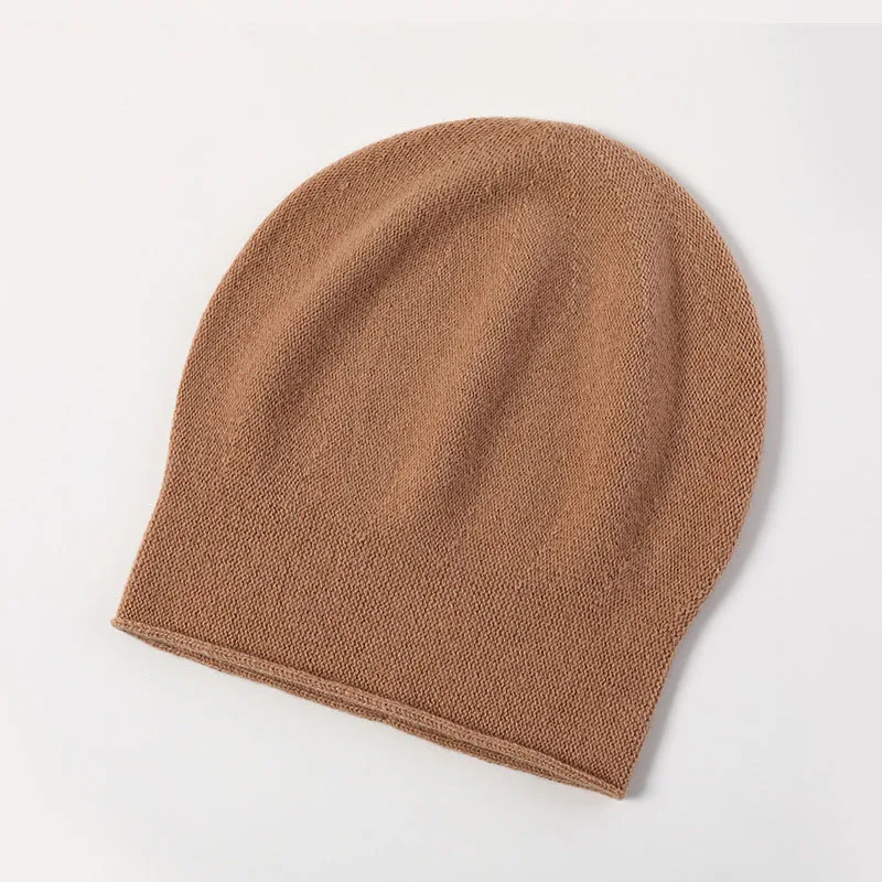 

Новинка, Классическая простая вязаная шапка из чистой шерсти для женщин, мягкая теплая шапка с черепом, Спортивная Шапка-бини с вентиляцией