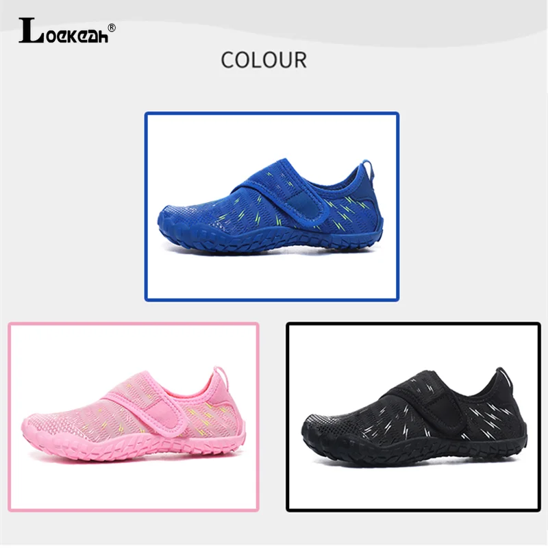 Non Slip Elastic Barefoot Surf Boat Children Water Shoe Quick-Dry Breathable Beach Wading Shoe Boys Girls Aqua Shoe Outdoor