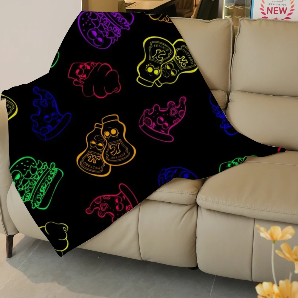 Новые Индивидуальные одеяла фланелевое одеяло в мультяшном стиле мягкое