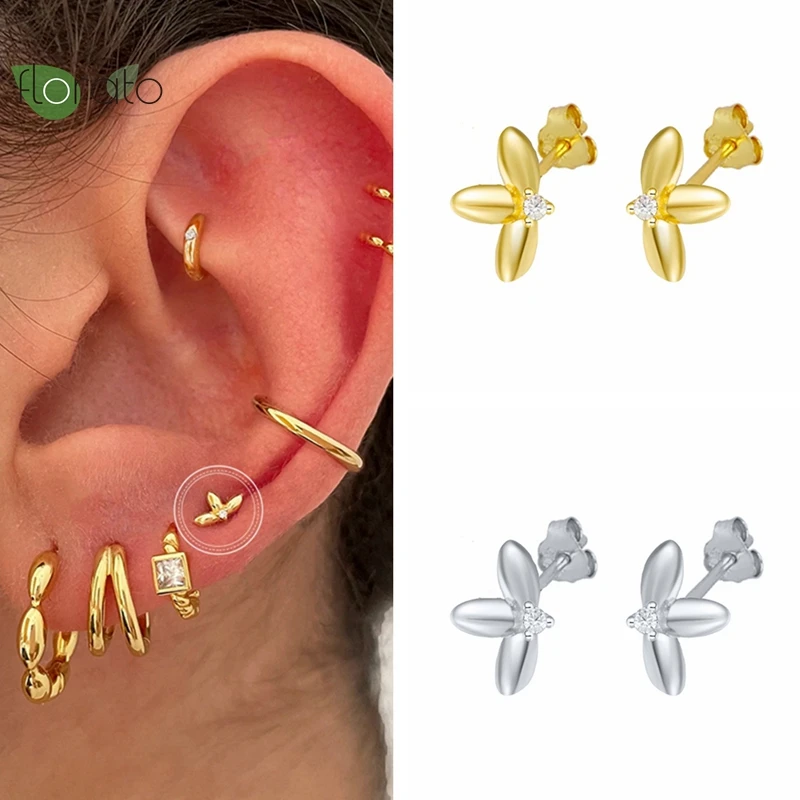 

925 Sterling Silver Needle Minimalist Gold Earrings for Women Sophisticated Silver Stud Earrings Luxury Jewelry Premium Gifts