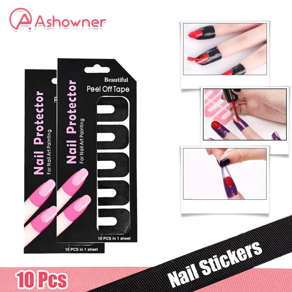 

10 шт., антипереливной лак для ногтей