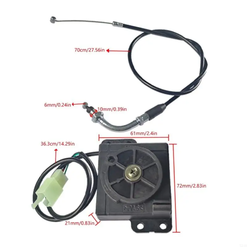 T21E Регулятор поворотной рукоятки Регулировка кабеля руля Простая установка для