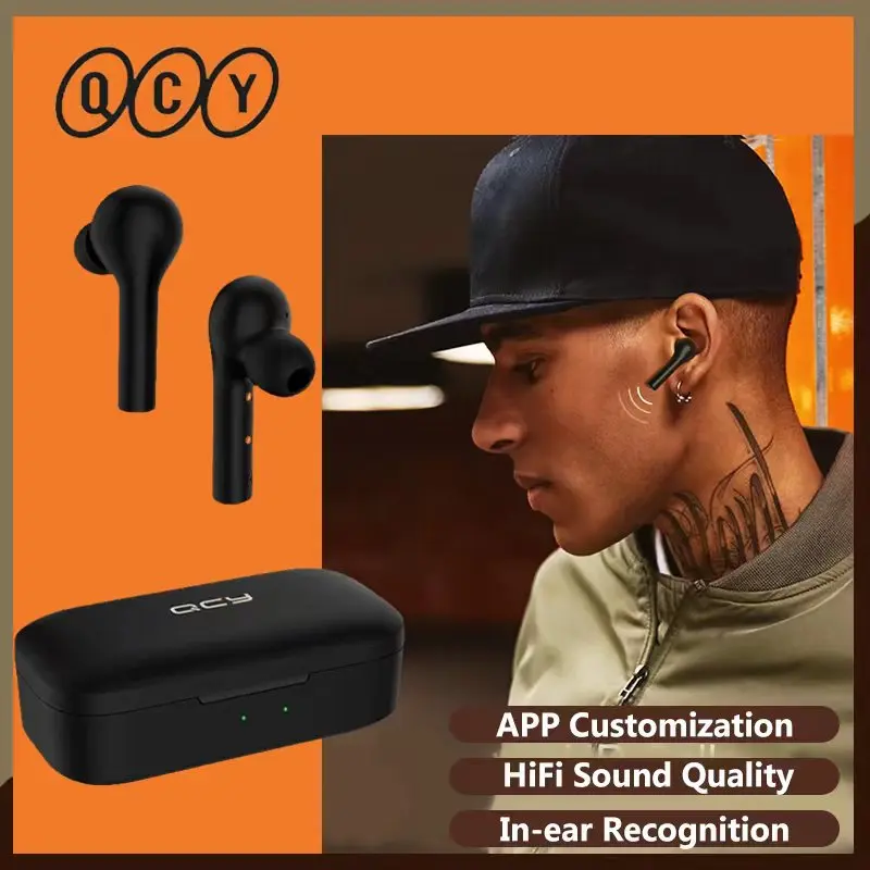 

Tws-стереонаушники QCY T5 с поддержкой Bluetooth и сенсорным управлением