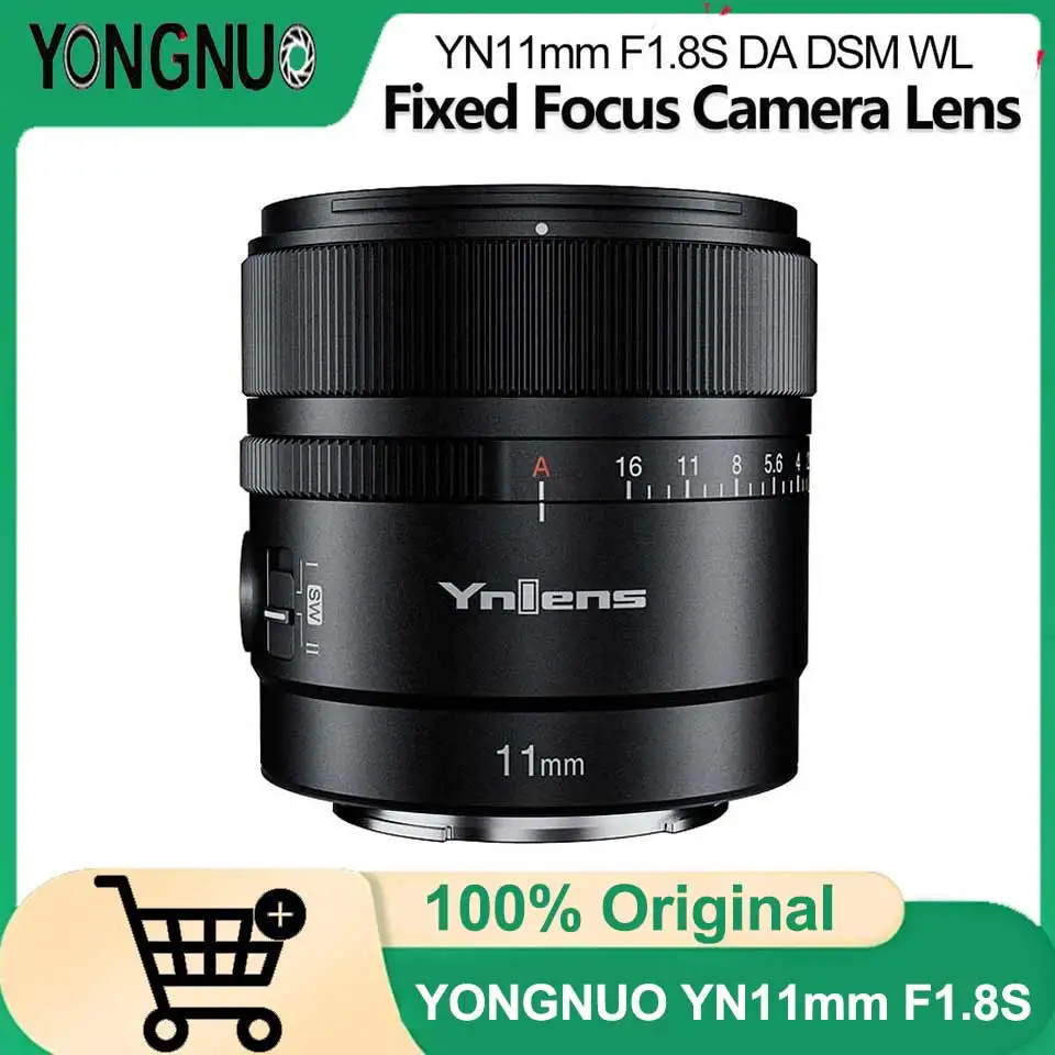 Фото Объектив YONGNUO YN11mm F1.8S DA DSM WL APS-C для камер Sony E-mount A7R5 A7R4 m4 m3 A6300 с автофокусом, ультраширокоугольный, с фиксированным фокусным расстоянием №1
