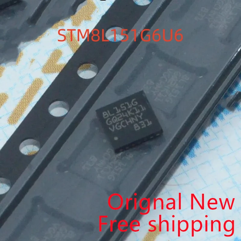 Фото 10 шт. оригинальный новый STM8L151G6U6 UFQFPN28 8L151G6U6 8-битный микроконтроллер IC 16 МГц/32 КБ микросхема флэш-памяти №1