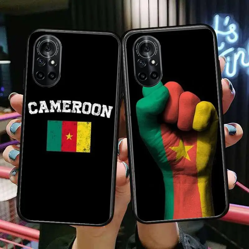 

Republic of Cameroon Flag Clear Phone Case For Huawei Honor 20 10 9 8A 7 5T X Pro Lite 5G Black Etui Coque Hoesjes Comic Fash