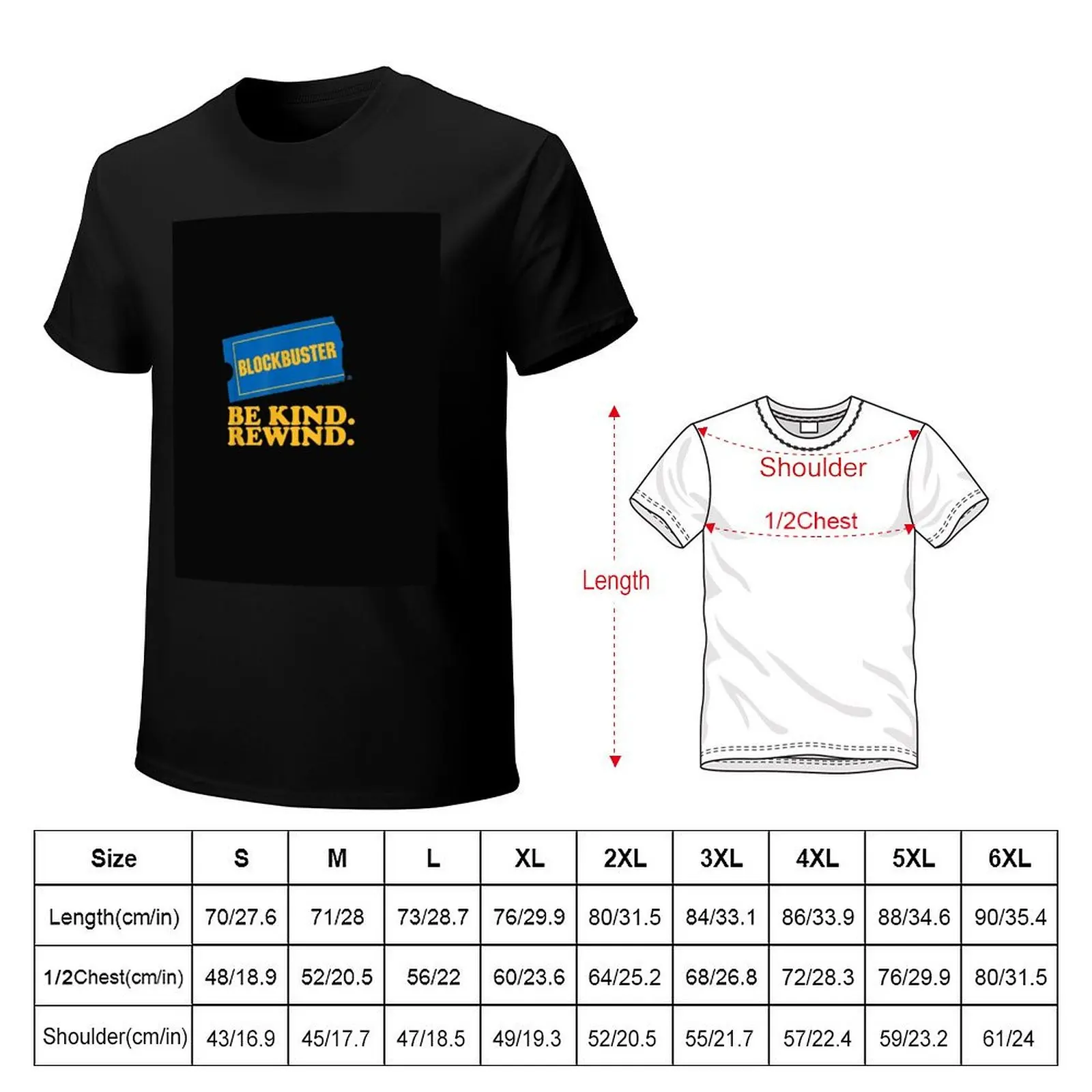 Фото Футболка Blockbuster Be Kind Rewind, базовая, дышащая, однотонная. №2