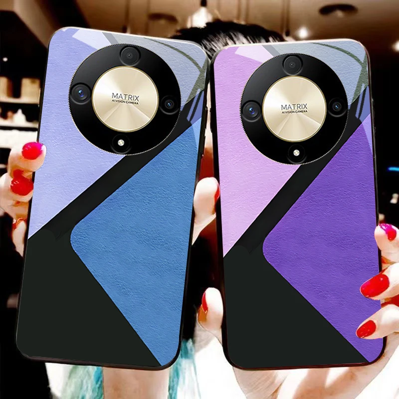 Сращивание цветных блоков для Honor Magic 6 50 70 90 Lite X7b 200 Pro nova 10 Nova 5T X6 P30 Pura Ультра чехол