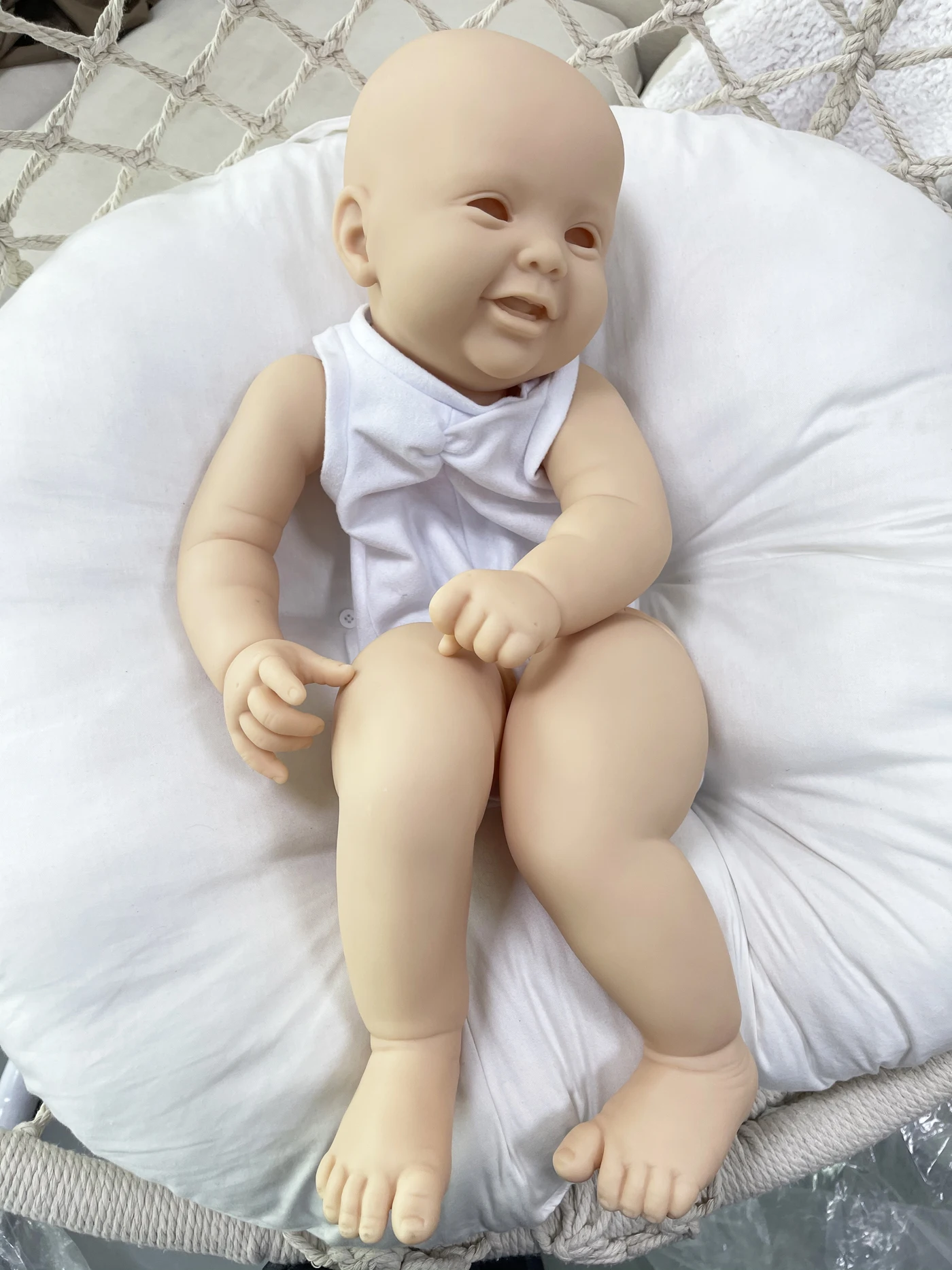 24.5 Inch DIY Blank Kodi Kit Fresh Color Soft Unpainted Unfinished Smiling Doll Babies