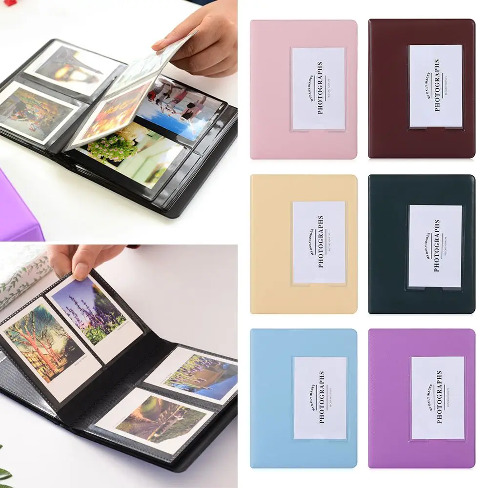 

Mini for Film Instax 64 Pockets for Polaroid Picture Case 3 inch Photo Album Picture Storage Photocard Holder
