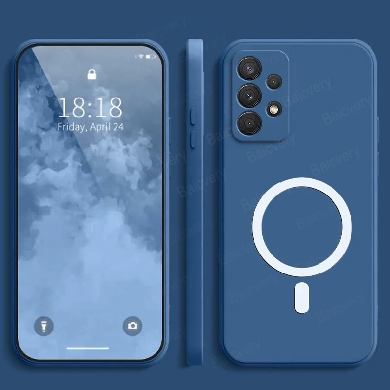 Для Samsung Galaxy A23 4G SM-A235F 5G SM-A236U A33 цветной матовый чехол с магнитной наклейкой