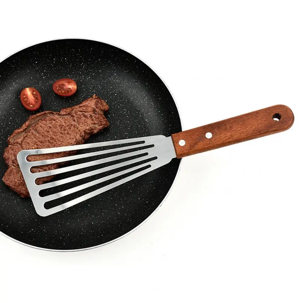 

Useful Frying Spatula Polishing Surface Heat Resistant Stainless Steel Lightweight Cooking Shovel Fish Turner Fish Turner