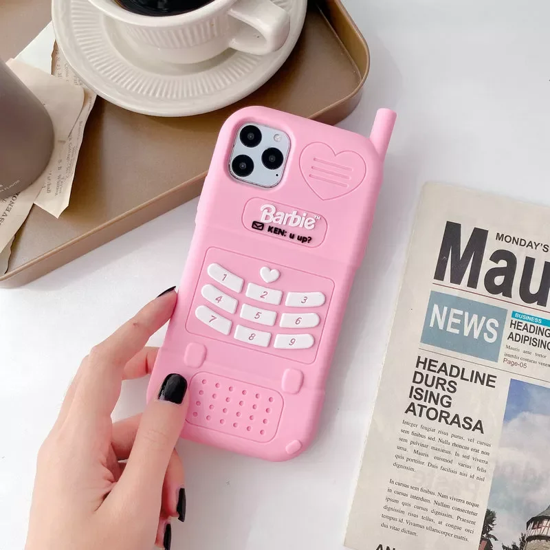 

Free Shipping Pink Love Heart Lanyar Phone Case For iphone 13 12 Mini 11 pro max XR XS Max 6 7 8 Plus SE 2020 Soft Silicone Back