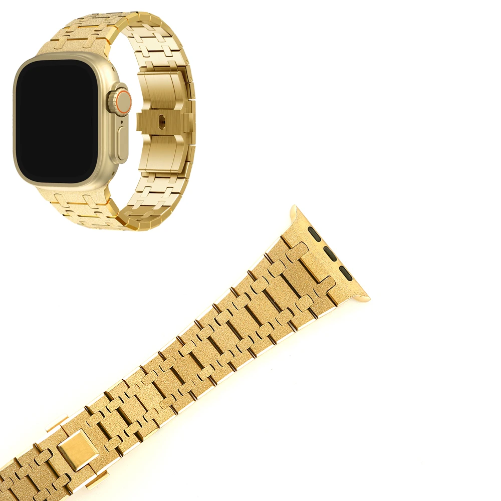 AP Stainless Steel strap For Apple Watch Ultra 8 7 6 se 5 4 3 band Metal correa Bracelet Wristband for 49mm 45mm 44/41mm 40 38MM