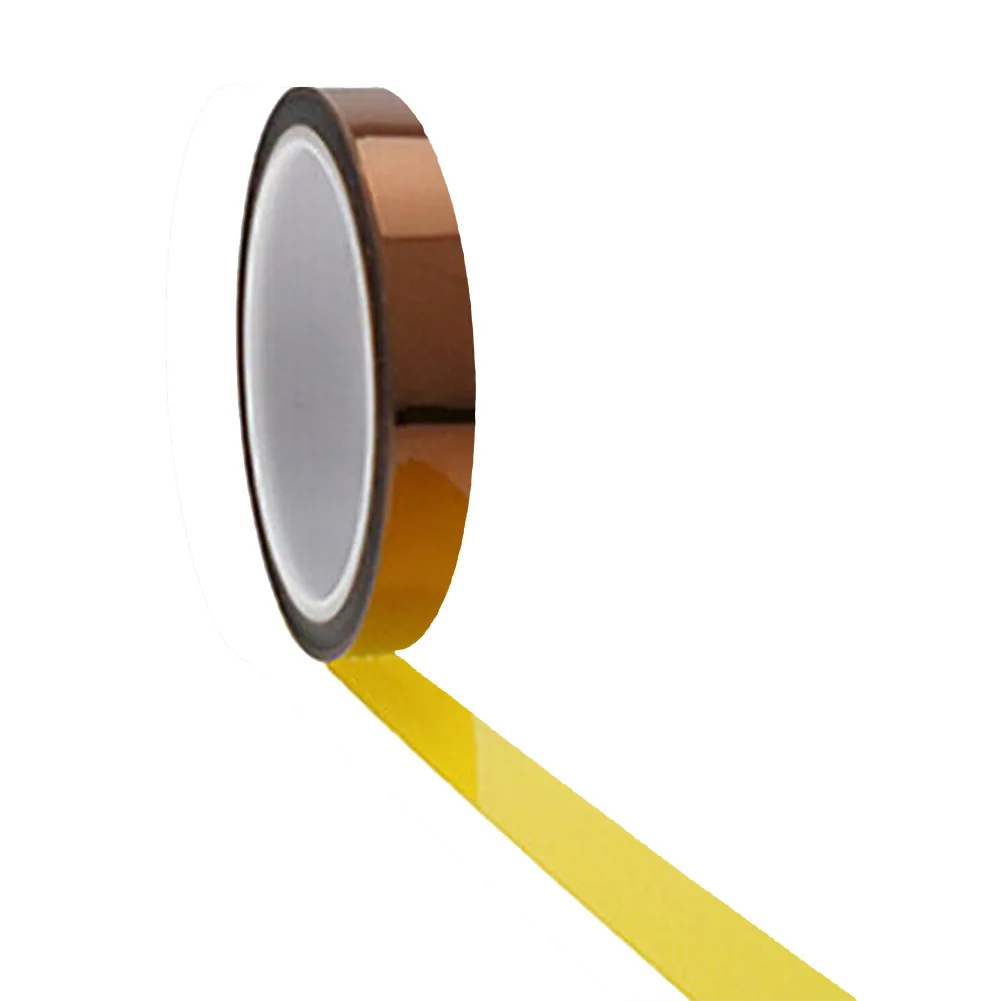 

Durable High Quality Useful Heating Tape Resistor Tape 5mmx33m Dark Brown Heat Press Tape Polyimide Single Sided
