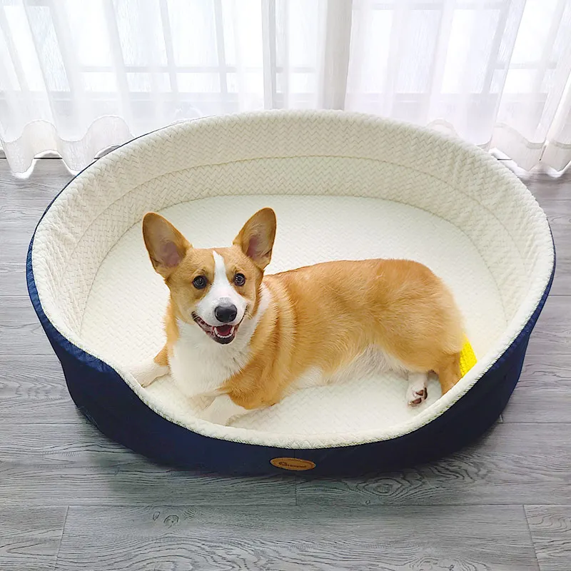 

Всесезонная универсальная летняя кровать Kennel для домашних питомцев, крутая кровать для больших собак, летние принадлежности, корги