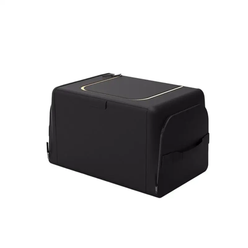 

Car Trunk Organizer With Lid Super Strong Durable Foldable Nonslip Goods Storage Box For Auto Truck SUV Trunk Boxes Universal