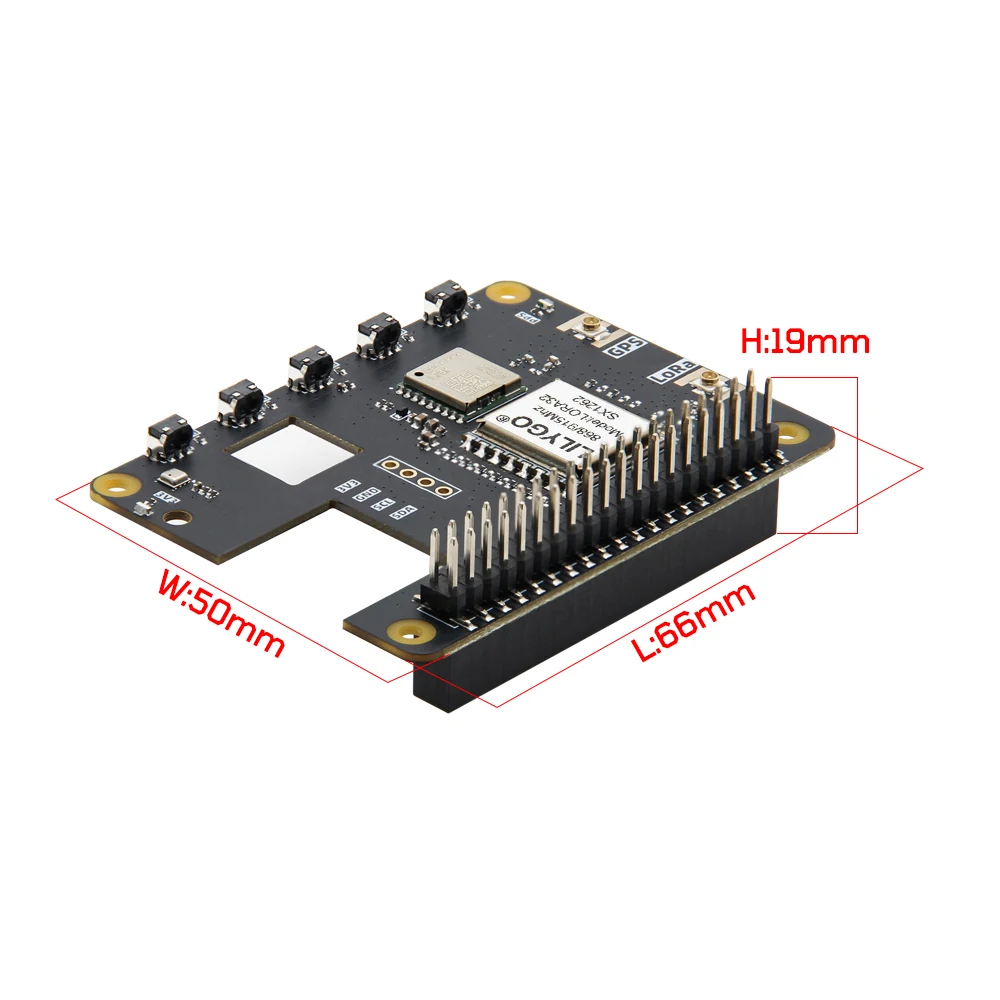 Фото LILYGO® LoRa-Shield  для T-ETH-ELite с GPS, совместимый LR1121, SX1262, SX1276, SX1280, поддерживает 433 МГц, 868 МГц, 915 МГц, 2,4 г №4