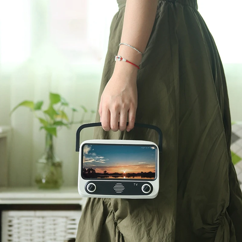 Ретро Мини-динамик Bluetooth для мобильного телефона фильмов телевизора
