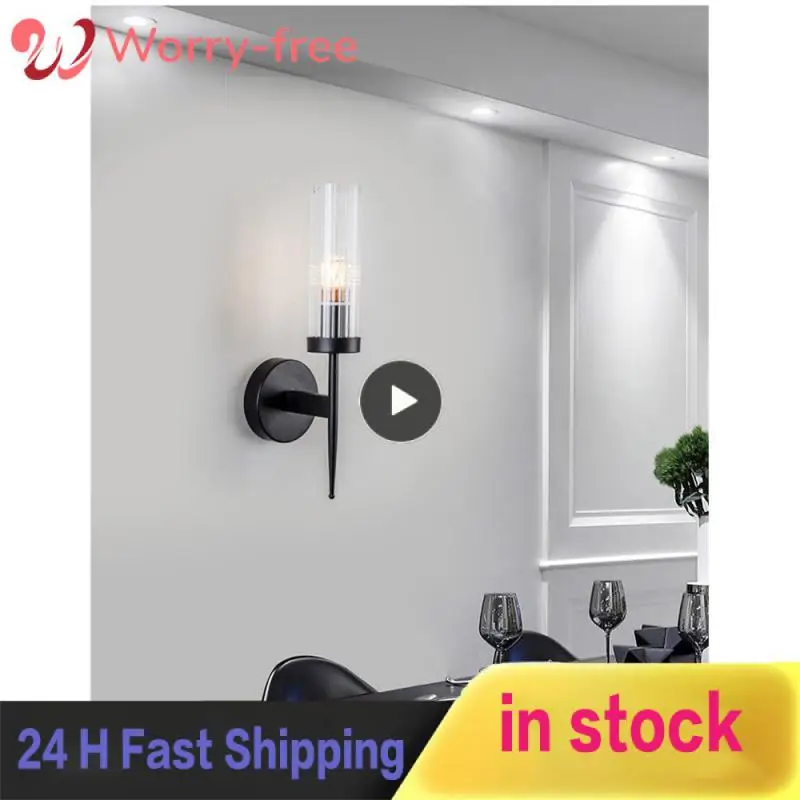 

Household Background Wall Crystal Light Living Room Bedside Reading Light Simple Postmodern Led Wall Lamp Home Decoration Nordic