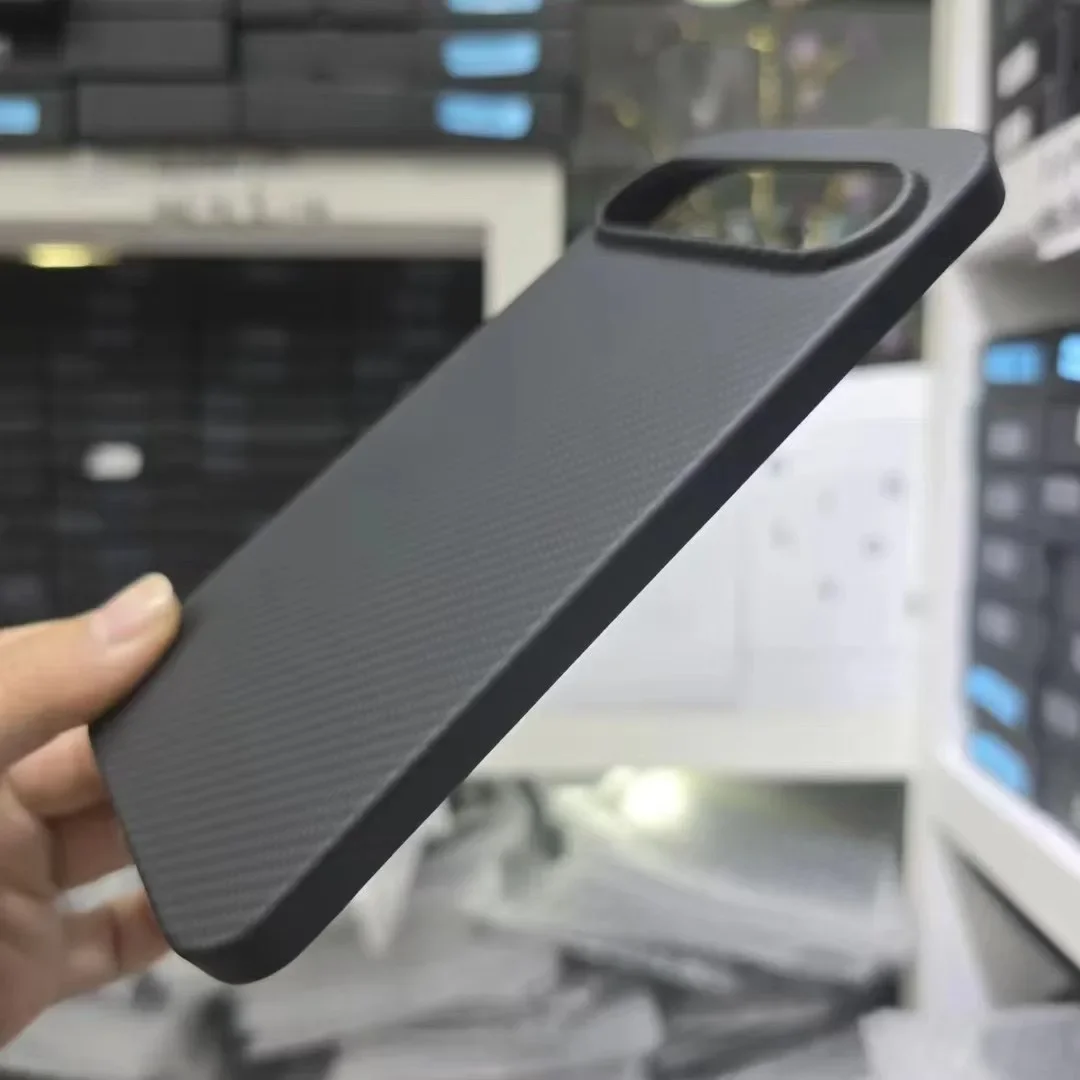 Настоящий защитный чехол из арамидного углеродного волокна 600D для Google Pixel 9 Pro XL 5G