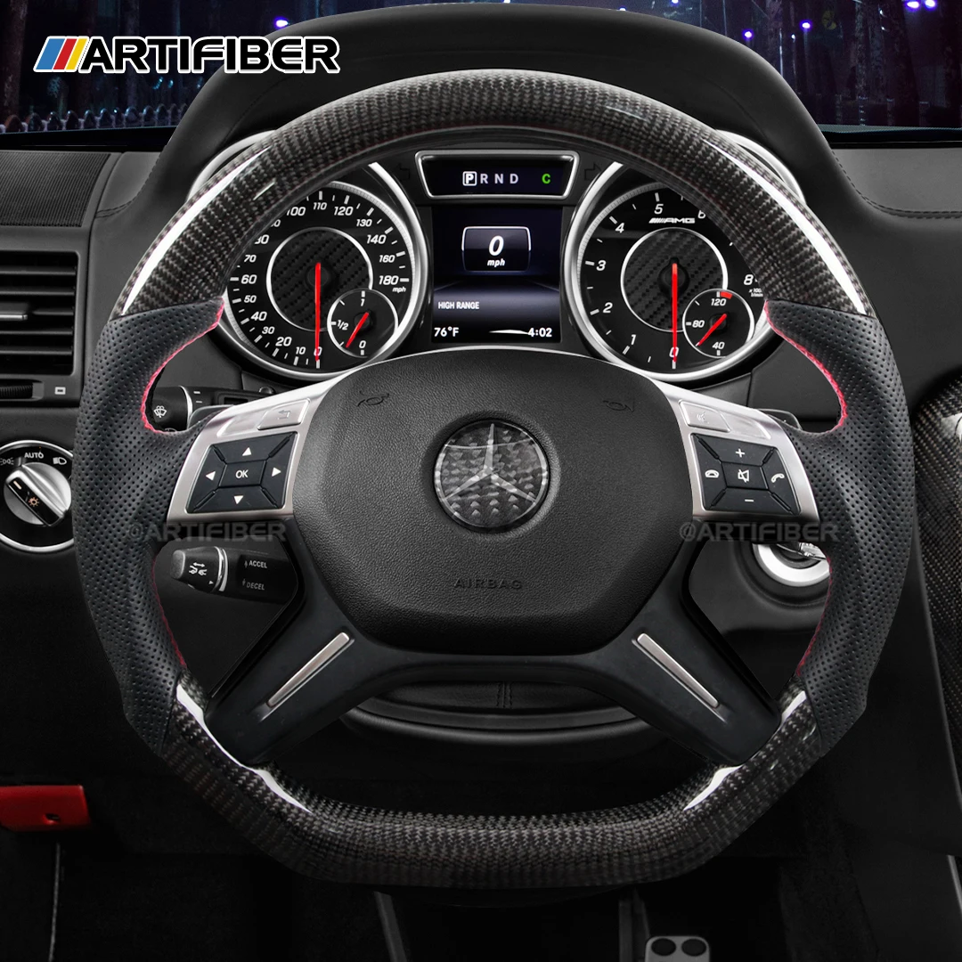 

100% Real Carbon Fiber Steering Wheel for Mercedes Benz W218 X218 R231 E63 C63 A45 G63 C45 A43