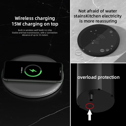 Herepow автоматическая выдвижная розетка с USB Type-C
