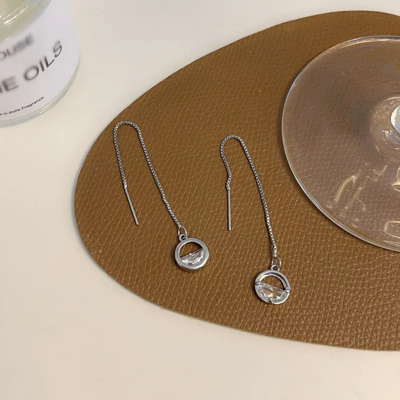 

Adjustable Creative Round Pendant Cute Earrings Stylish Brief Temperament Designer Earrings Jewelry for Women
