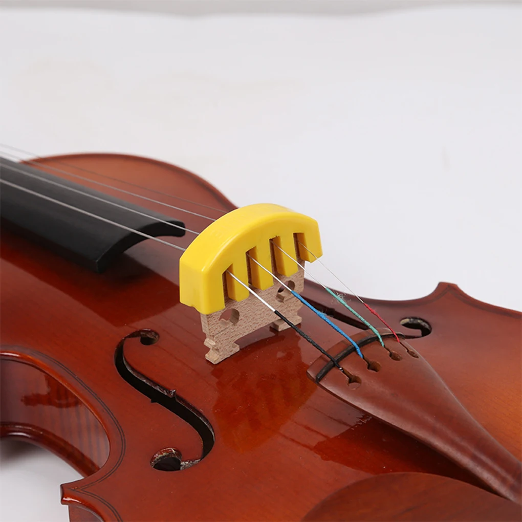 

2/3/5 Rubber Violin Mute For Acoustic Electric Professional Grade Easy To Install Distinctive Appearance yellow