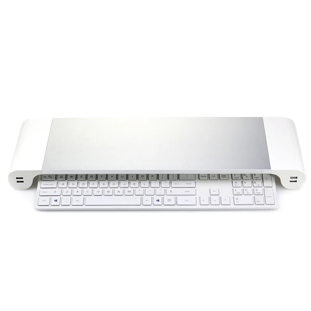 

Aluminum USB Charging Ports Computer Stand Laptop Riser Holder with Plug )
