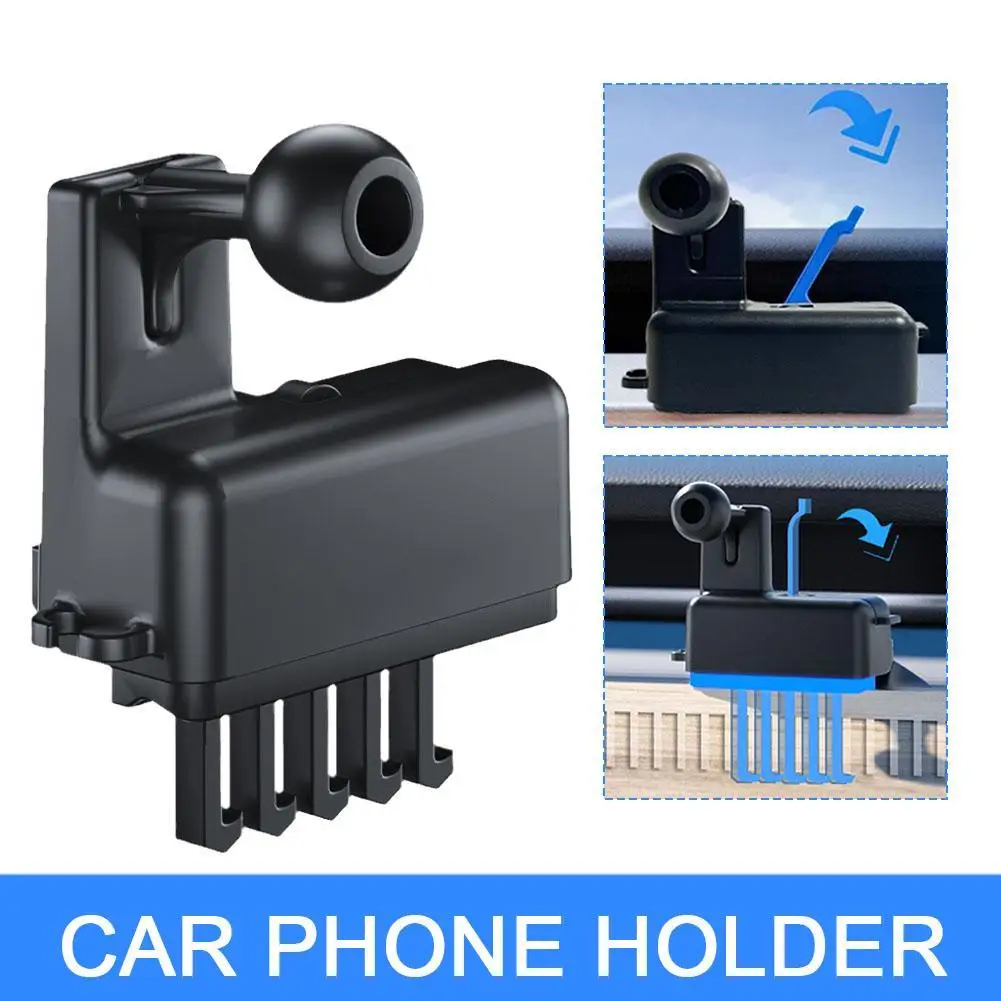 17mm 6-Claw Dashboard Panel Base Phone Solar power Bracket For 4.0-7.2 inch Car Mobile Phone Holder 360 Degree Rotating
