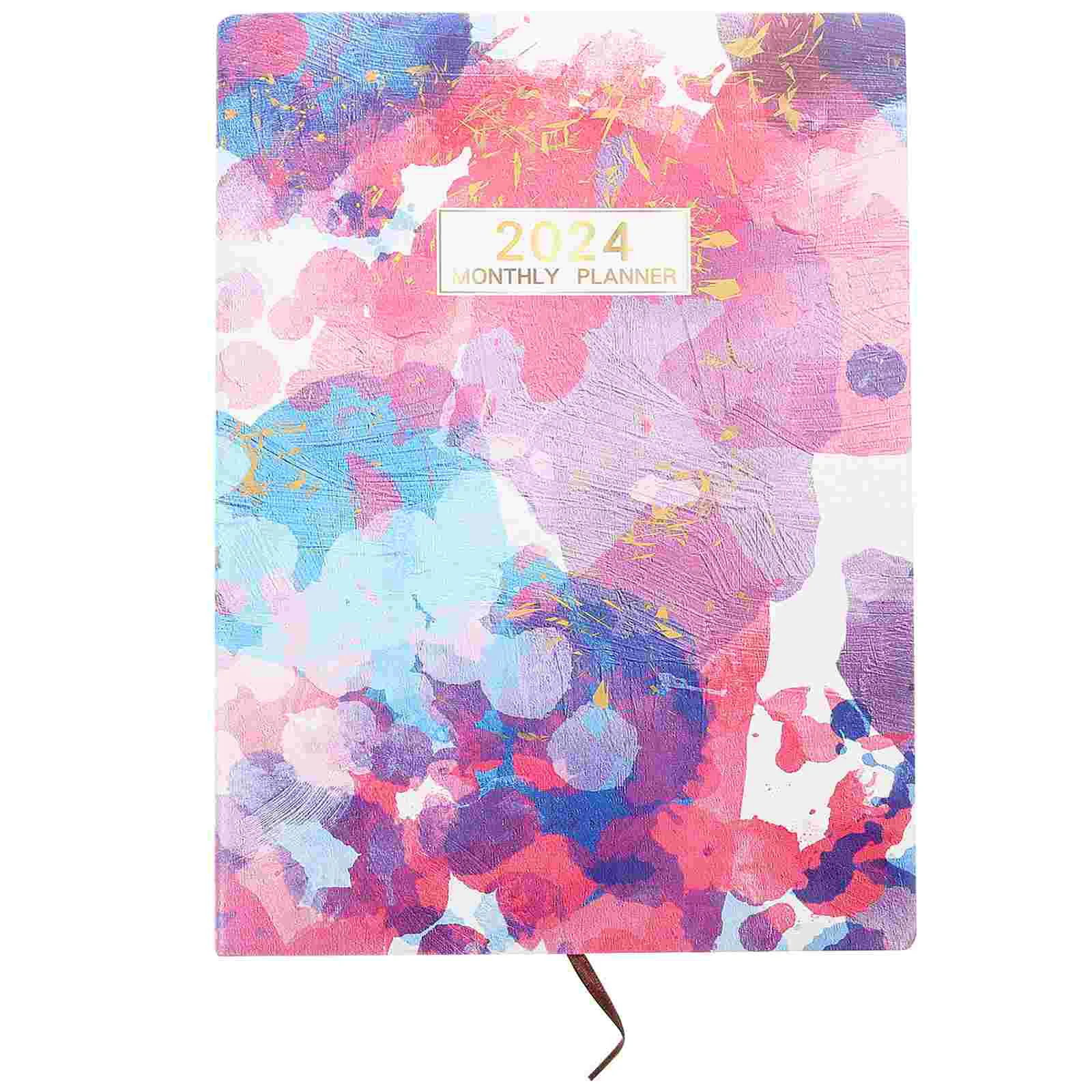 

2024 Agenda Book Notebook Writing Convenient Daily Planner Office Academic Memo Pad Work