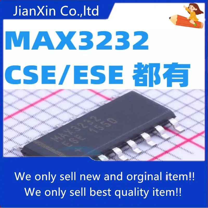 

10pcs 100% orginal new MAX3232CSE/MAX3232ESE SOP16 RS-232 Transceiver