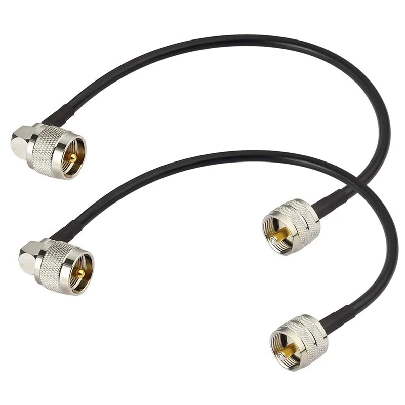 

2 шт., кабель для джемпера Superbat, UHF (Pl259), мужской, цифровой коаксиальный кабель с низким коэффициентом потери RG58 для любительского и CB радио