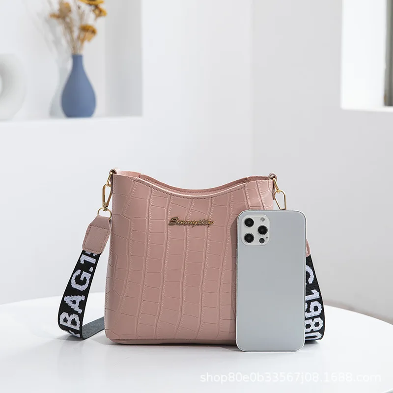 Fashion Women Shoulder Bag Mini Crossbody Bucket Handbag 2023 New Trend Female Messenger Bags for Women Ladies Crocodile Purse