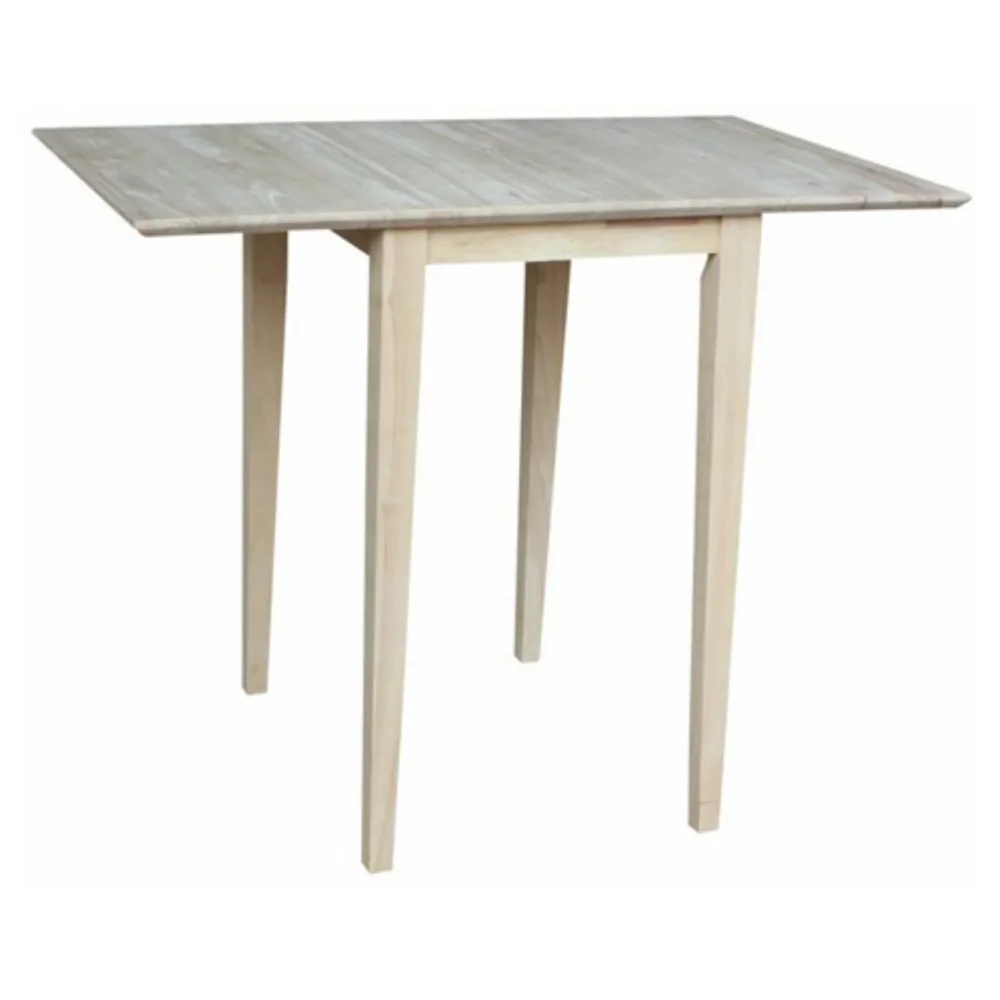 

International Concepts Unfinished BOUSSAC Small Drop Leaf Dining Table