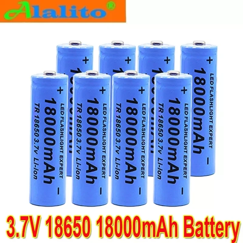 

NEW Alalito 3.7V 18650 18000mAh Rechargeable Battery High Capacity Li-ion Rechargeable Battery For Flashlight Torch headlamp Bat