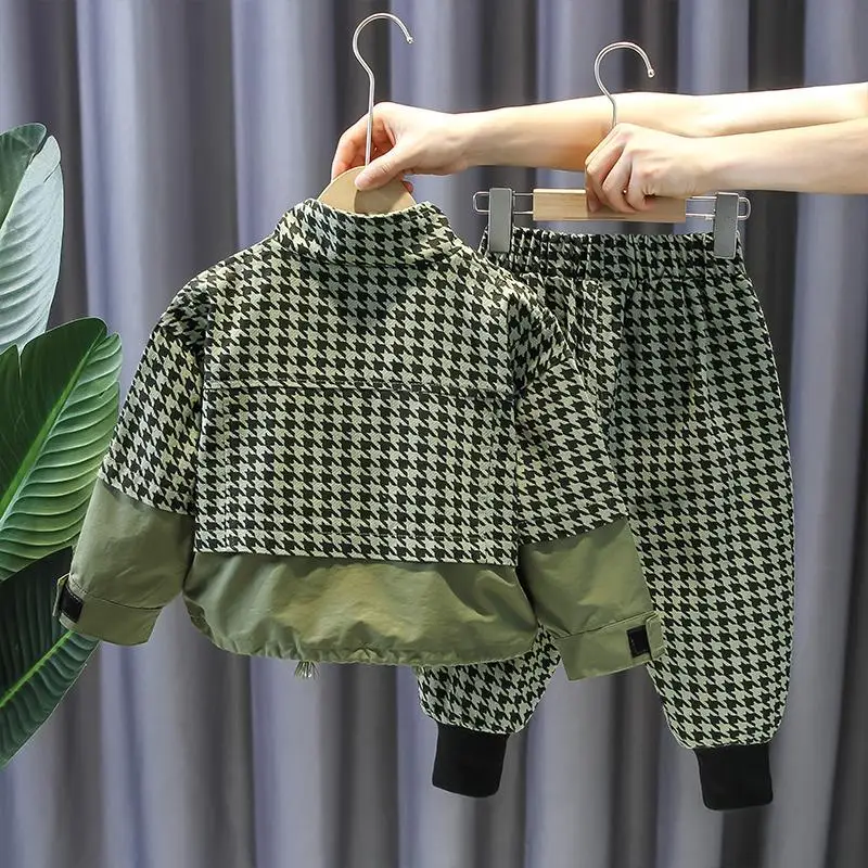 Children's Clothing Boys Spring Clothing Two-Piece Set 2022New Boyish Look Children's Spring and Autumn Fashionable Clothes Suit