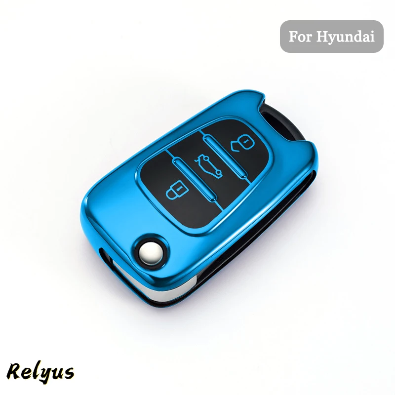 

Soft Car TPU Car Key Case Cover Shell for Hyundai Solaris HB20 i30 Veloster SR ix35 Elantra Accent Key Protector Fob Accessories
