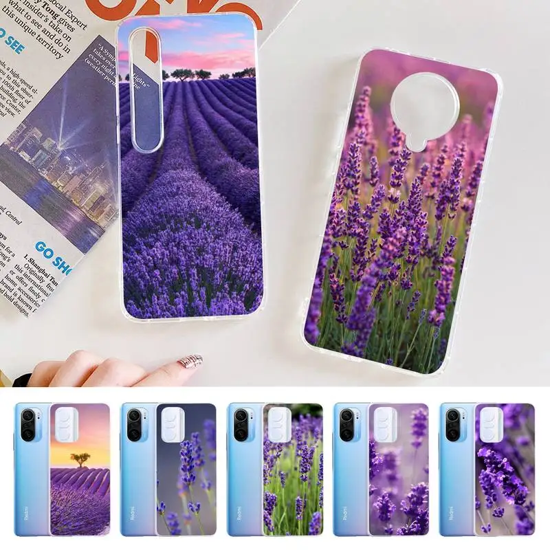 

Lavender flowers Phone Case for Samsung S21 A10 for Redmi Note 7 9 for Huawei P30Pro Honor 8X 10i cover