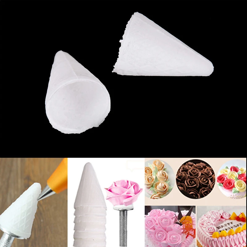 

80Pcs/Pack Kitchen Glutinous Rice Cake Decorating Care Rose Flower Piping Care Dessert Decor Kitchen Baking Tools DIY Cake Tools