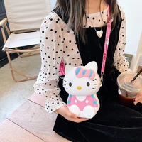 takara tomy hello kitty little girl bag cute cartoon creative soft bag korean fashion trend all match shoulder messenger bag